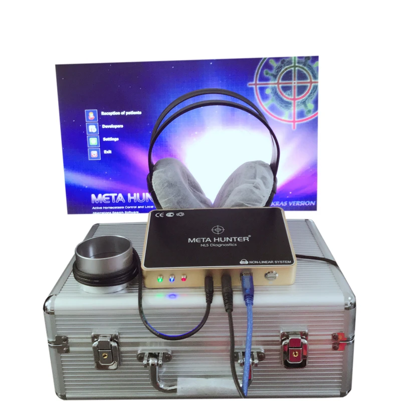 

95%-98% accuracy original meta hunter 4025 nls full body health analyzer with Spanish,French software