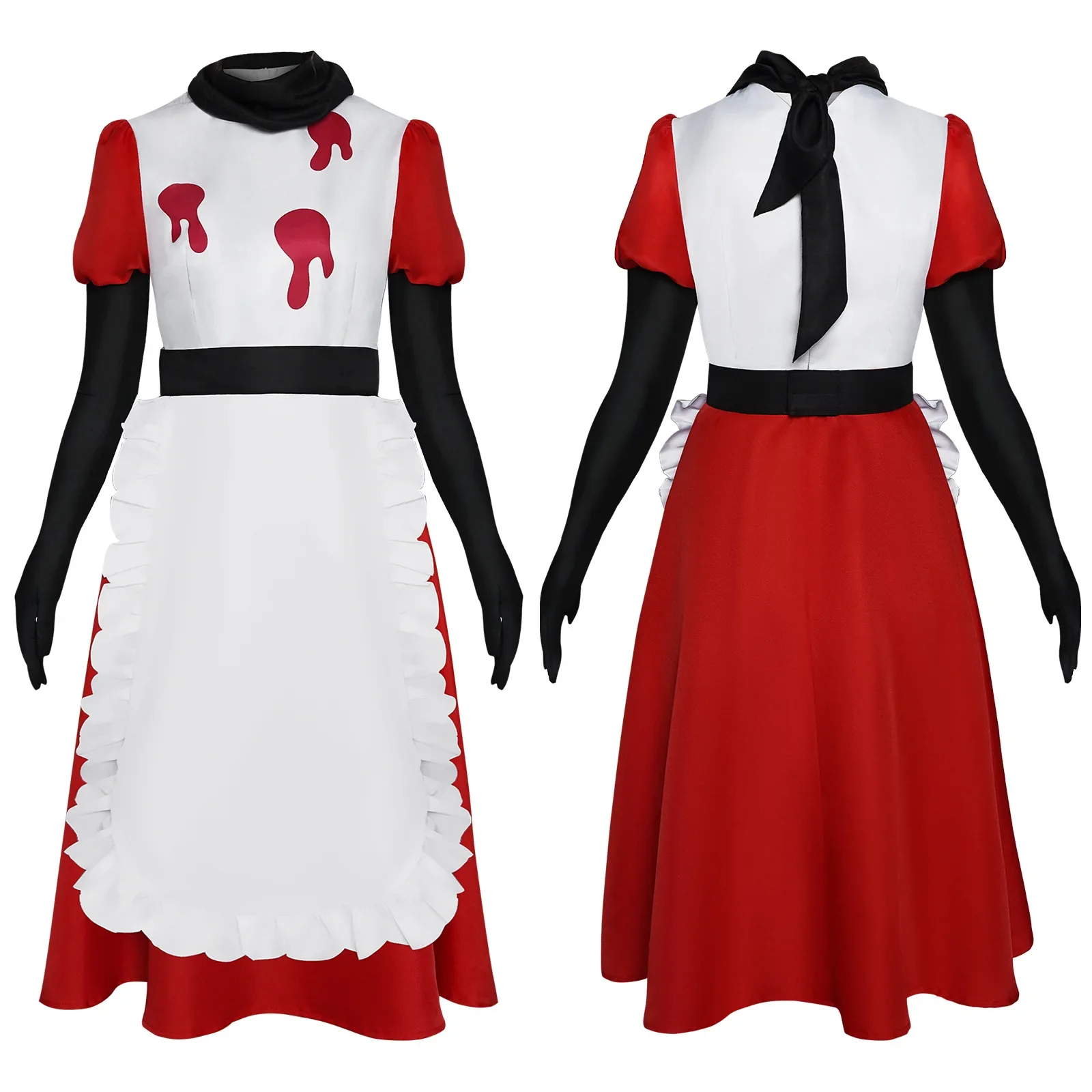 Anime Hazbin Niffty Cosplay Costume Suit Cute Devil Maid Roleplay Clothes Uniform Hotel Cos Halloween Carnival Party Women Dress