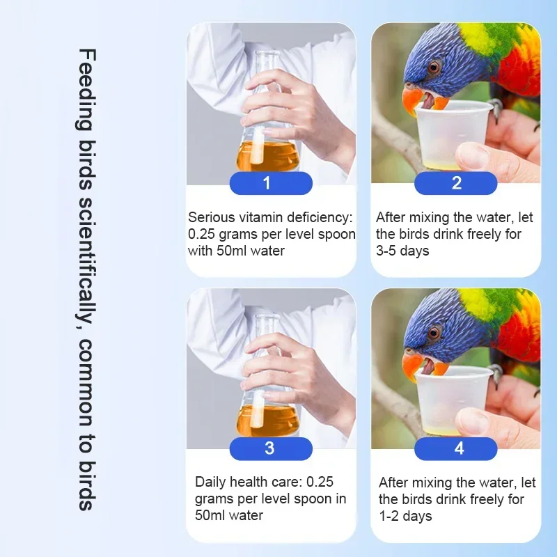 Pigeon parrot electrolysis multivitamin vitamin anti-stress electrolyte trace element amino acid