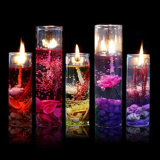 Petites bougies d'aromathérapie sans fumée, 1 pièce, coquilles d'océan, bougie de gelée parfumée pour la saint-valentin, décoration romantique, cadeau de décoration pour la maison 1