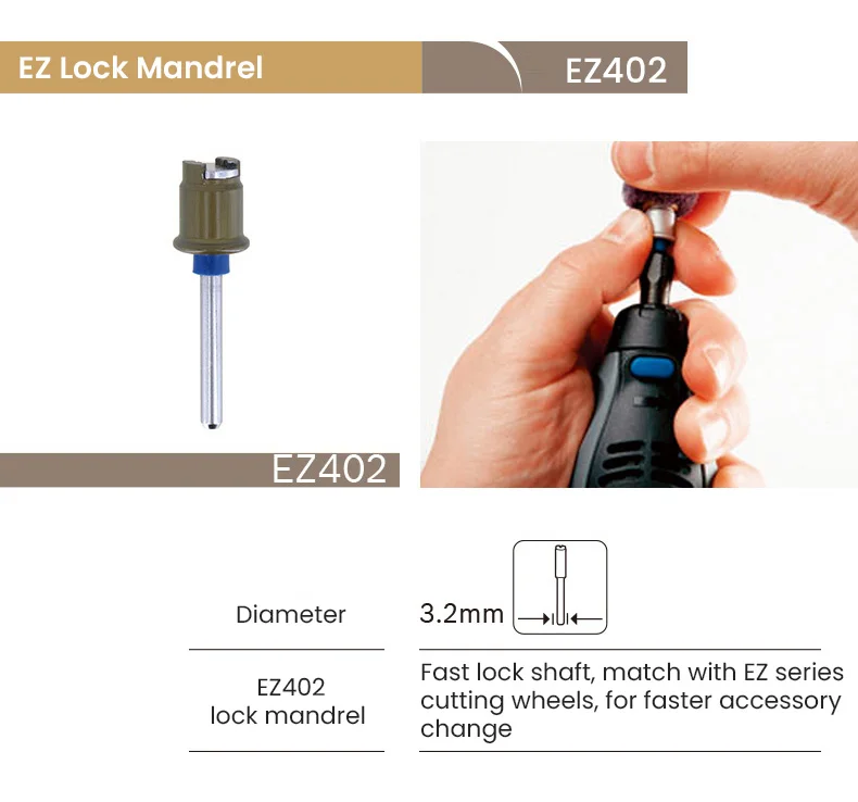 Dremel EZ Lock Zubehör EZ544 Holzschneidrad EZ476 Verstärktes Schneidrad EZ545 Diamantschneidrad Drehwerkzeugzubehör – Detail 6