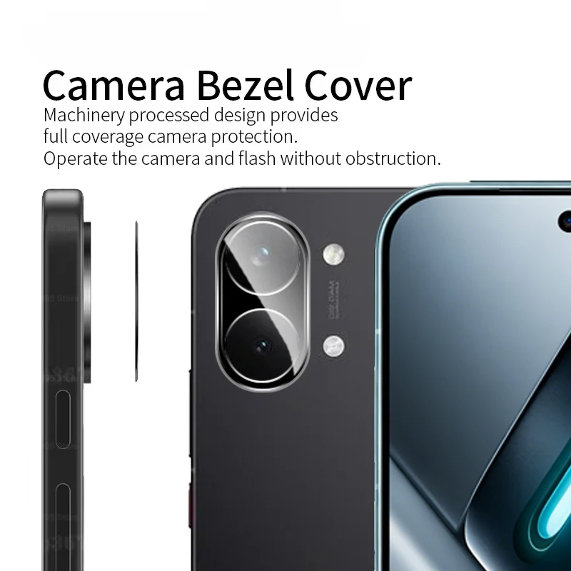 Premium HD Clear Tempered Glass Camera Screen Protector - 3D 9H Transparent Lens Film (1-3 PCS)