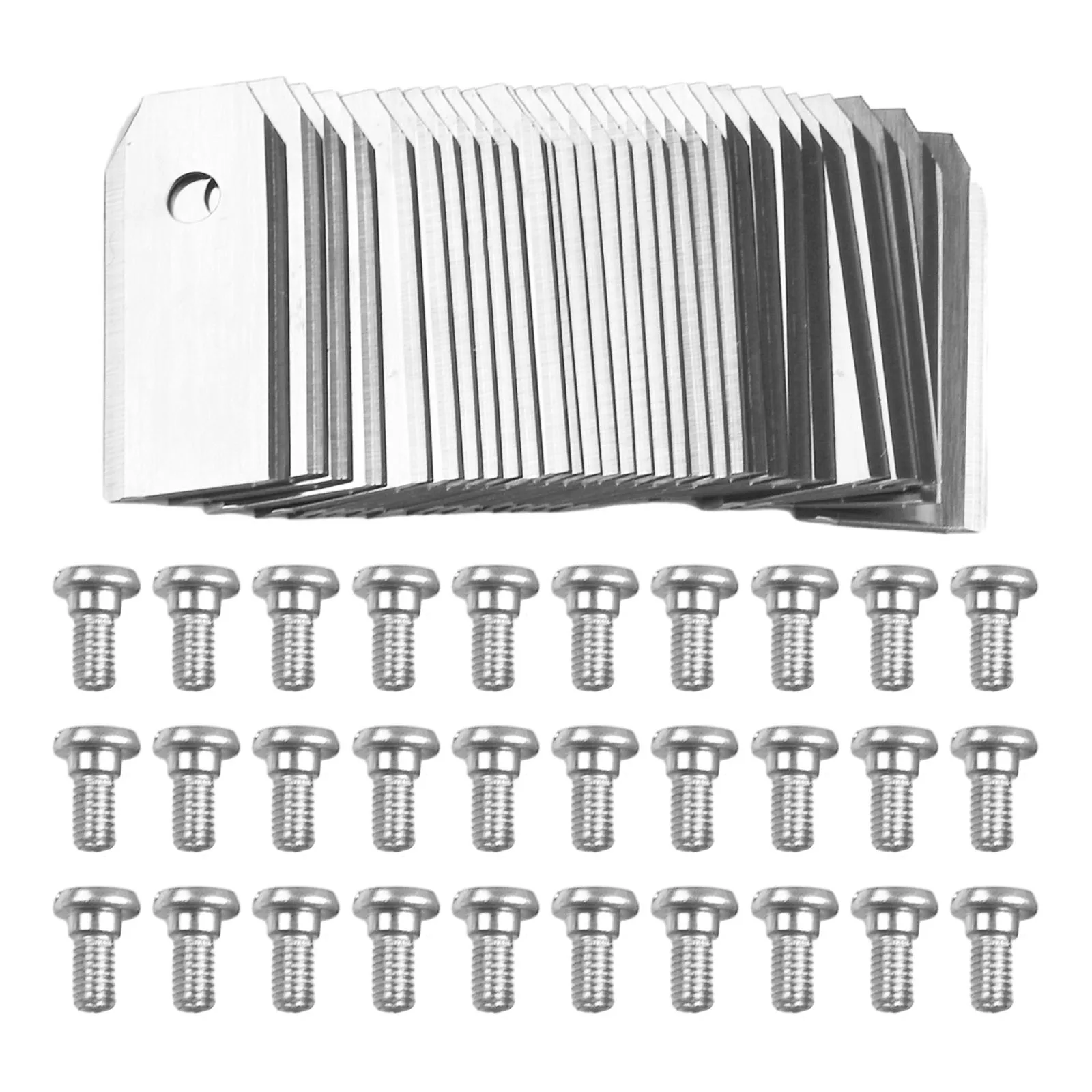 Premium Replacement Blade For Robotic Lawnmower Set, 43 Mm Long, Titanium Coating For Up To 40% More Mowing Time