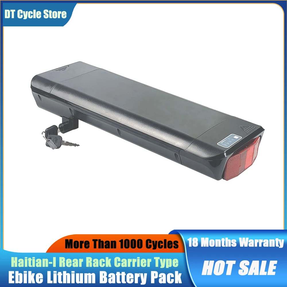 Replacement 36V 10Ah 14Ah Lithium Battery Pack Haitian Rear Rack ...