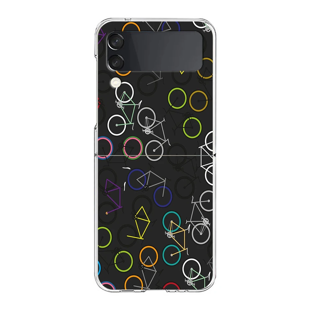 Rugged Mountain Bike Art Hard Folding Phone Case