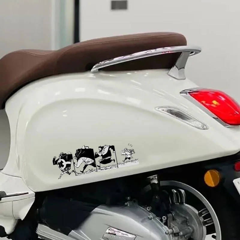 

Аниме наклейки для автомобиля Bartholemew Kuma, стеклянные декоративные наклейки для электромобиля, покрывающие царапины, мотоциклетные автомобильные наклейки