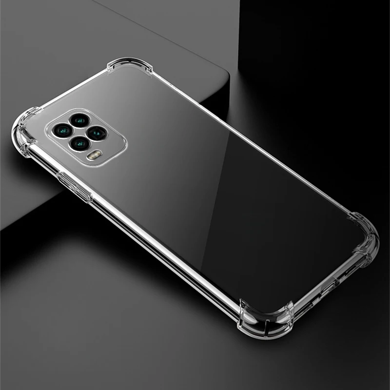 For Xiaomi Mi 10 Lite 5G Case Mi 10 Lite Shockproof Soft Tpu Silicone Clear Transparent Phone Case