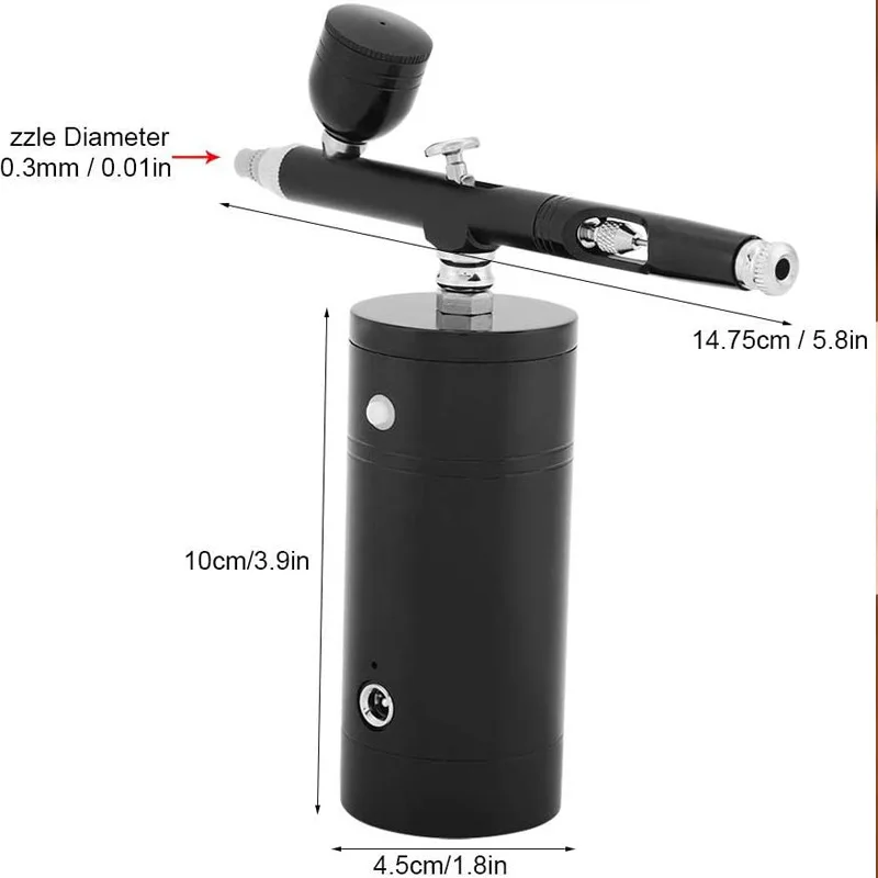 Portable Nail Airbrush Machine Cordless Nano Spray Gun Barber Hair Makeup  Air Compressor Kit Nail Airbrush Fog Mist Sprayer - AliExpress