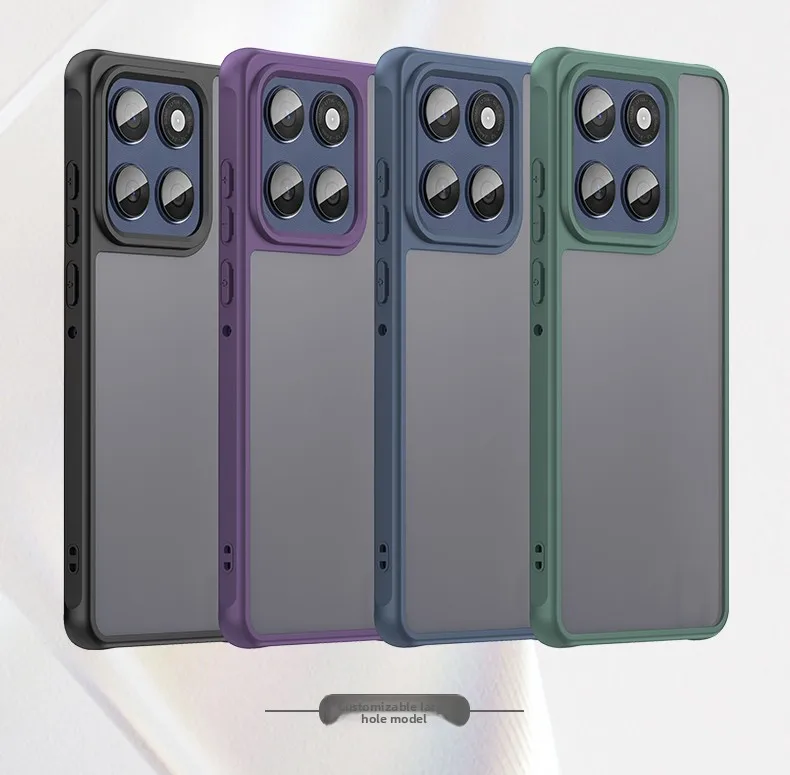 Elegant Business Matte Hard Shell Shockproof Bumper Case with Soft Edges