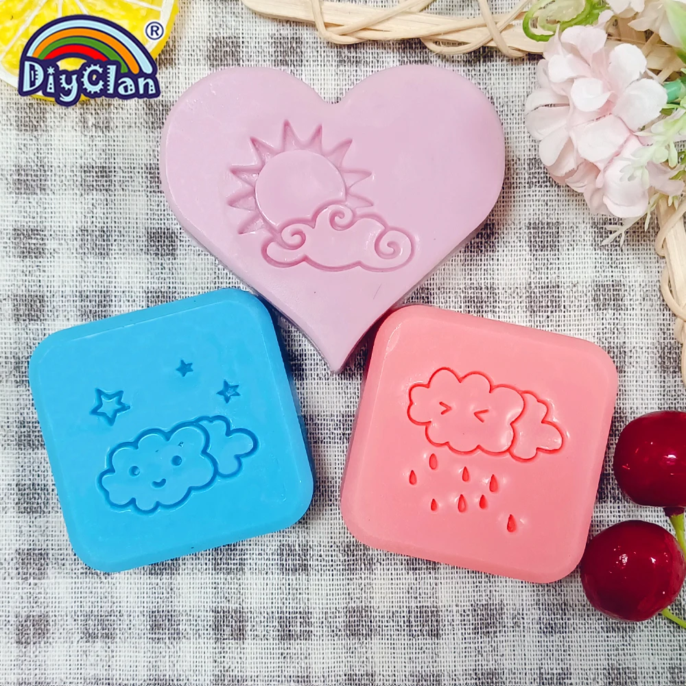 Niedliches Tier-Wetter-Muster Seifenstempel Handgemachtes Dekorationswerkzeug DIY Transparenter Acryl-Handstempel für Seifenherstellung – Detail 11