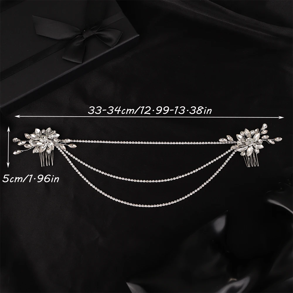 Rhinestone Bridal Hair Comb Headband For Women Silver Gold Handmade Party Bride Wedding Hair Accessories Headpiece Fashion Tiara hair accessories,bridal hair accessories