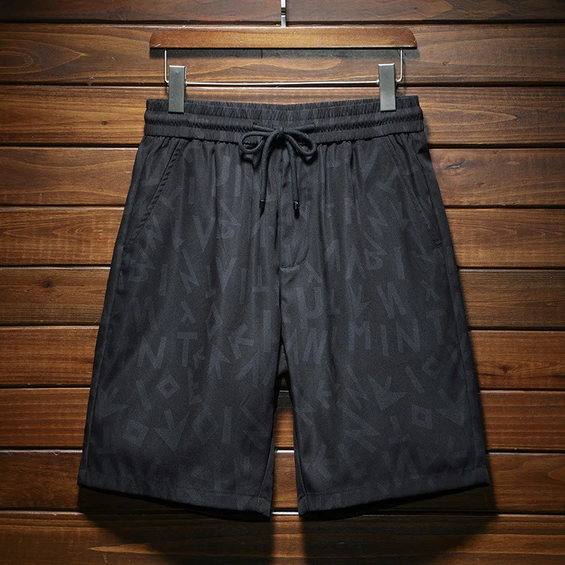 Ethnic Style Printed Shorts Men's Summer Seaside Sports Fashion Loose Stretch Breathable Beach Shorts Casual Outdoor Shorts