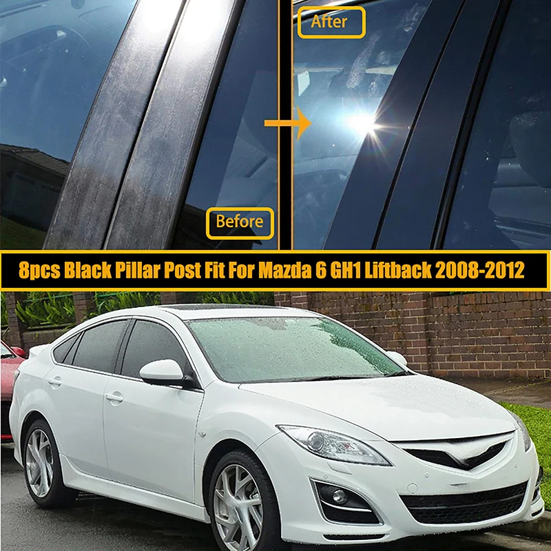 8pcsSet Car Door Window Pillar Post Covers Trim India