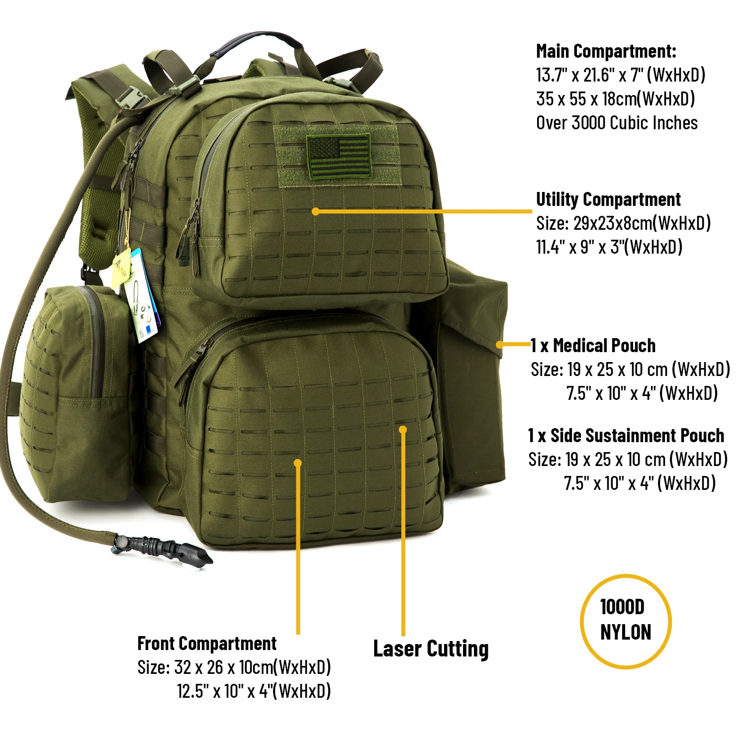 Akmax Military Backpack MOLLE Sky Walker Assembly Army Tactical