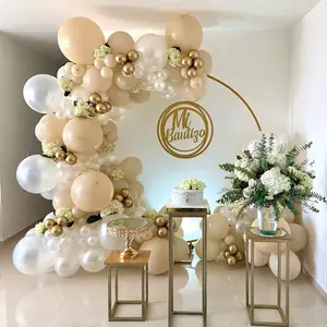  Decoraciones de primera comunión, decoraciones de fiesta de  bautismo, blanco y dorado para niños y niñas, kit de guirnalda de globos  con globos de cruz para decoraciones de bautismo de Dios