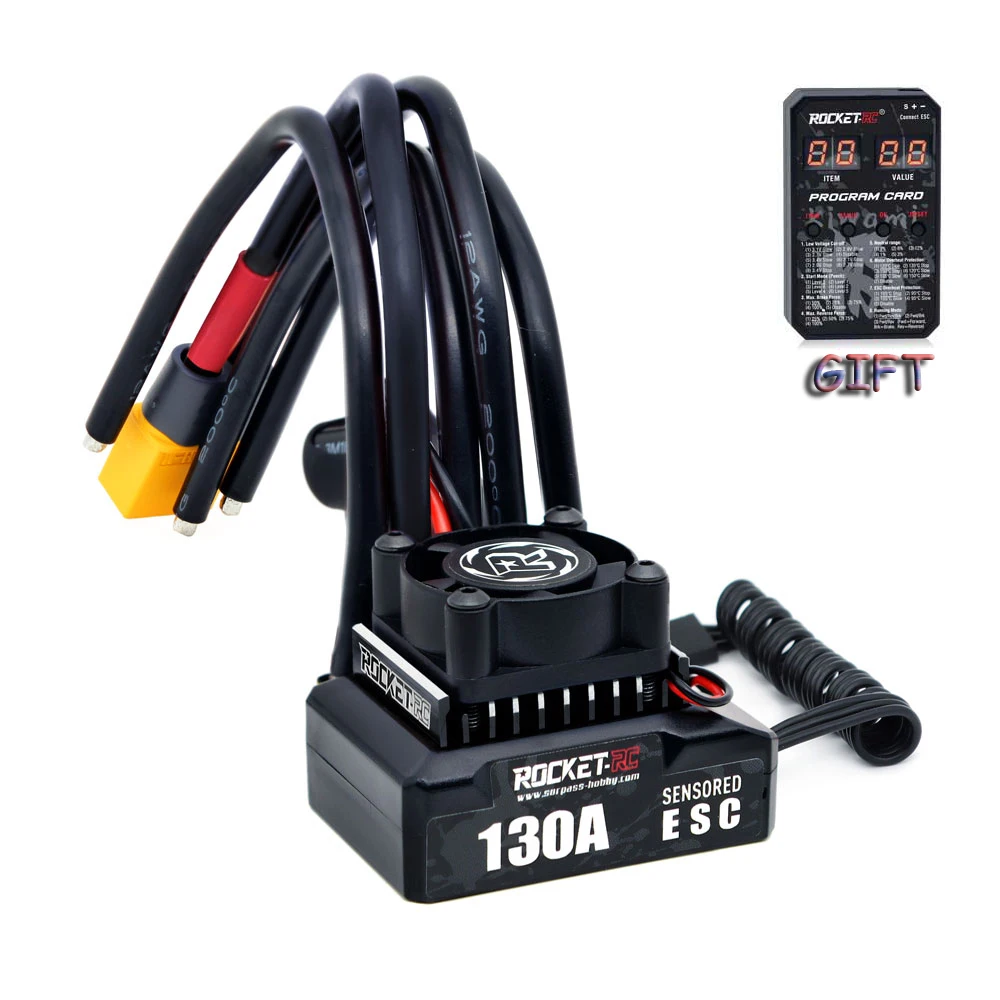 送料無料　ROCKET-RC ブラシレス アンプ　ESC 130A ROCKET-RC 130A Sensored Brushless ESC Electronic Speed Controller