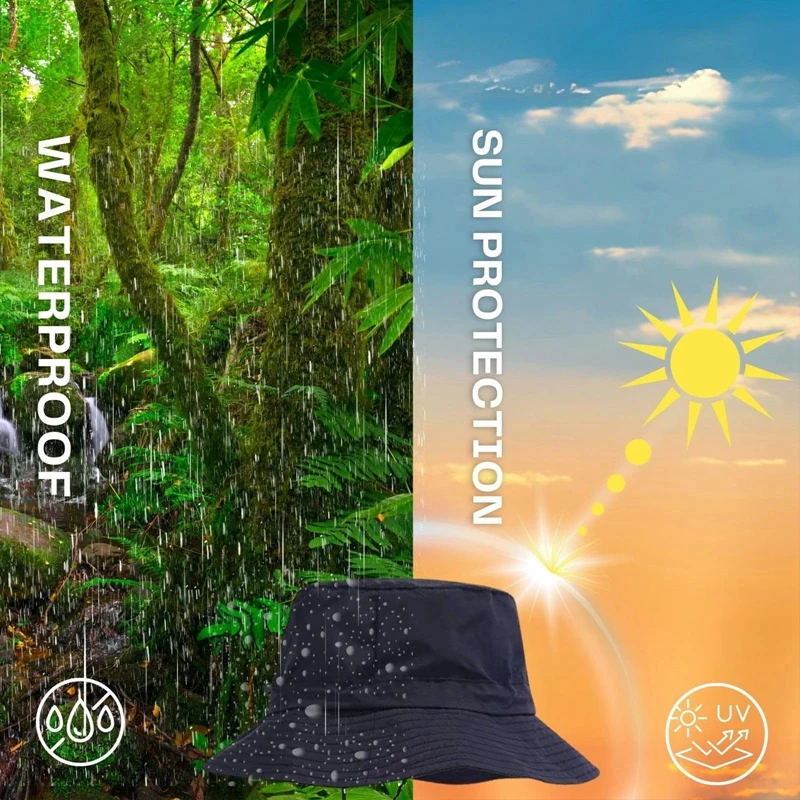 Foldable Bucket Hat Outdoor Anti-UV Sun Hats For Men Women Spring Summer Fast Dry Waterproof Visors Cap Camping Fisherman Caps sun hat fisherman hat sun protection hat