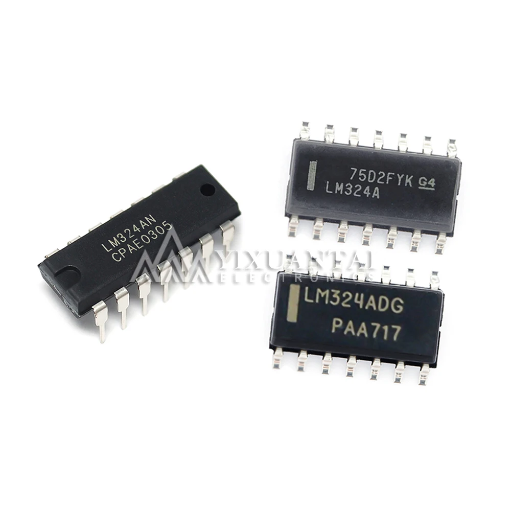 

10pcs/Lot LM324AN DIP LM324ADR SOP LM324ADR2G SOP14 IC OPAMP GP 4 CIRCUIT 14DIP 14SOIC New