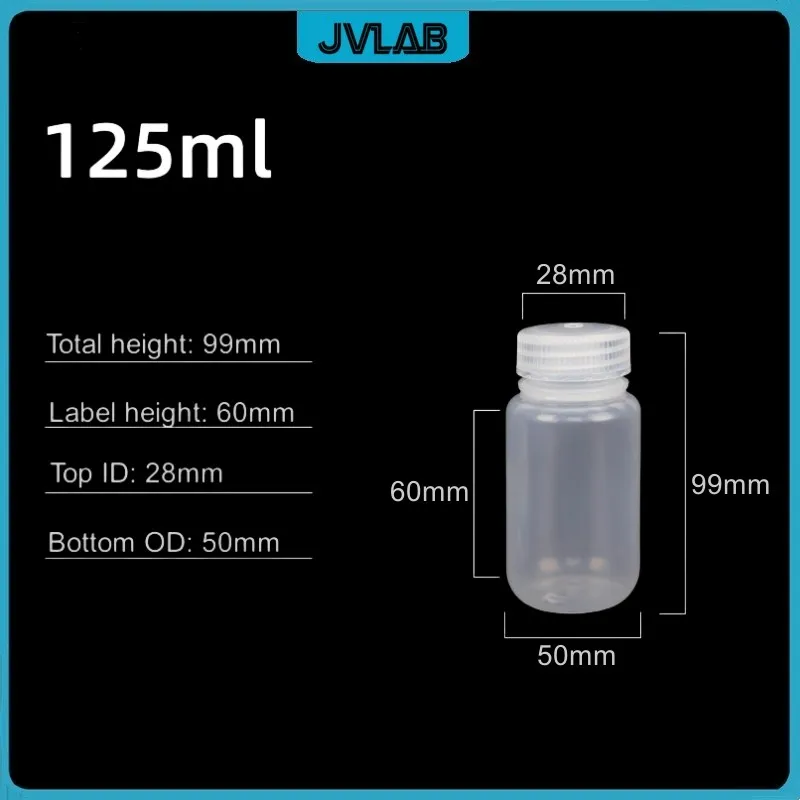 Tatuo 60-Pack 16oz Plastic Sample Bottles - Wide Mouth Leak Proof Lab Containers