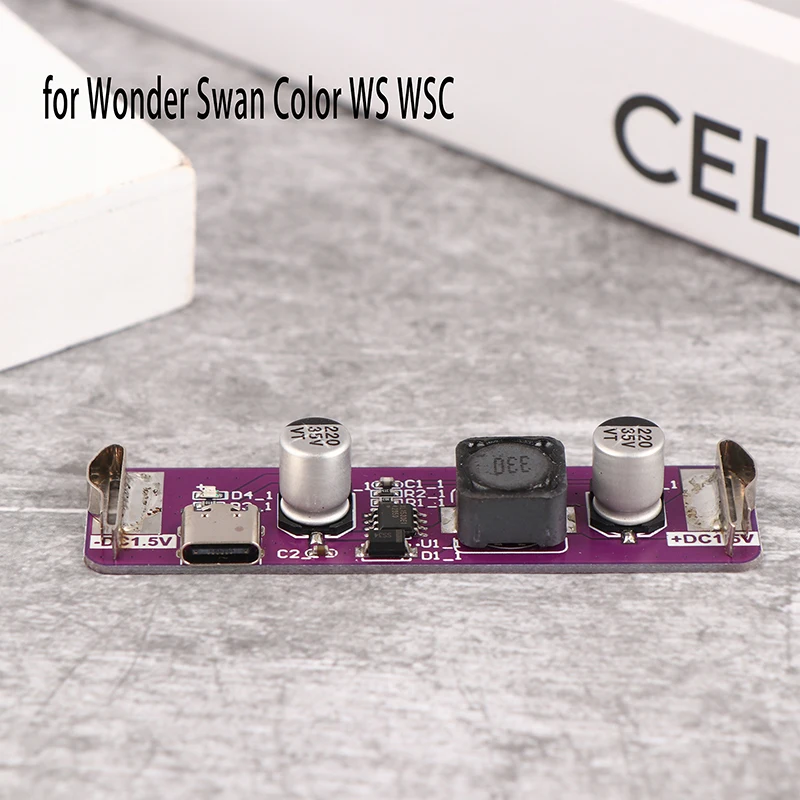 Wonder Swan Color WSCC WSC용 USB C타입 전원 모듈, 교체 배터리 커버, 1 PC