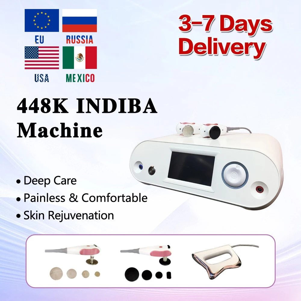 

Indiba 448k Overseas warehouse spot goods CET RET Body Monopolar RF Radiofrecuency Tecar Therapy Lymphatic Physiotherapy Machine