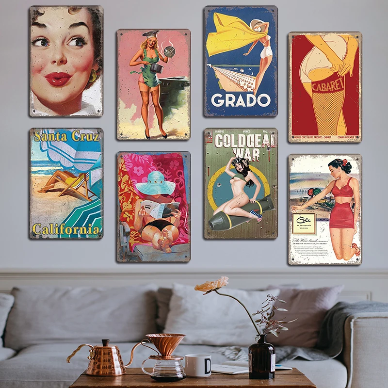 SUPERDANT Flower Market Metal Tin Sign - 11.8x7.8 Inch Vintage Truck Wall Art, Retro Decor For Home, Garden, Or Shop