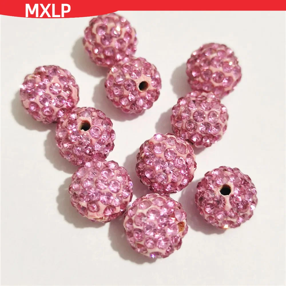 10mm 12mm Rhinestone Spacer Beads Round Good Quality DIY beads for needlework accessories & Jewelry Making