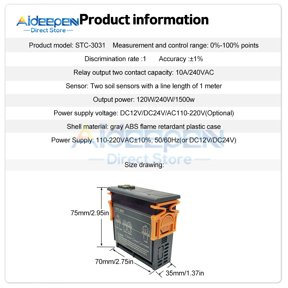 STC-3031   ÷      Ʈѷ AC 110V 220V DC 12V 24V