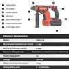 Devon 5408-Li-20V 6-12mm Lithium Brushless Multifunctional Rotary Hammer Cordless Impact Hammer Power Tools For 20V Battery 4
