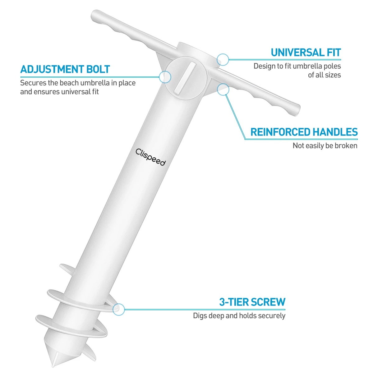 Anchor Umbrella Beach Sand Auger Outdoor Umbrellas
