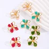 Boucles d'oreilles Vintage Double couche pétale de fleur minimaliste pour femmes, Chic coréen, fête de mariage, bijoux à la mode, cadeaux 2025