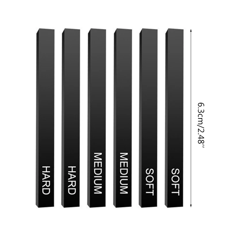 Artists Compressed Charcoal Sticks Square Black Coal Sticks Sketch Art Supplies for Drawing Sketching Shading Tool 6 PCS 6