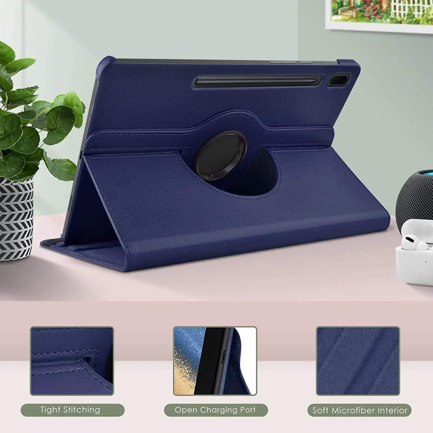 Premium 360 Rotating Tablet Case – Sleek Protection and Versatile Stand Functionality