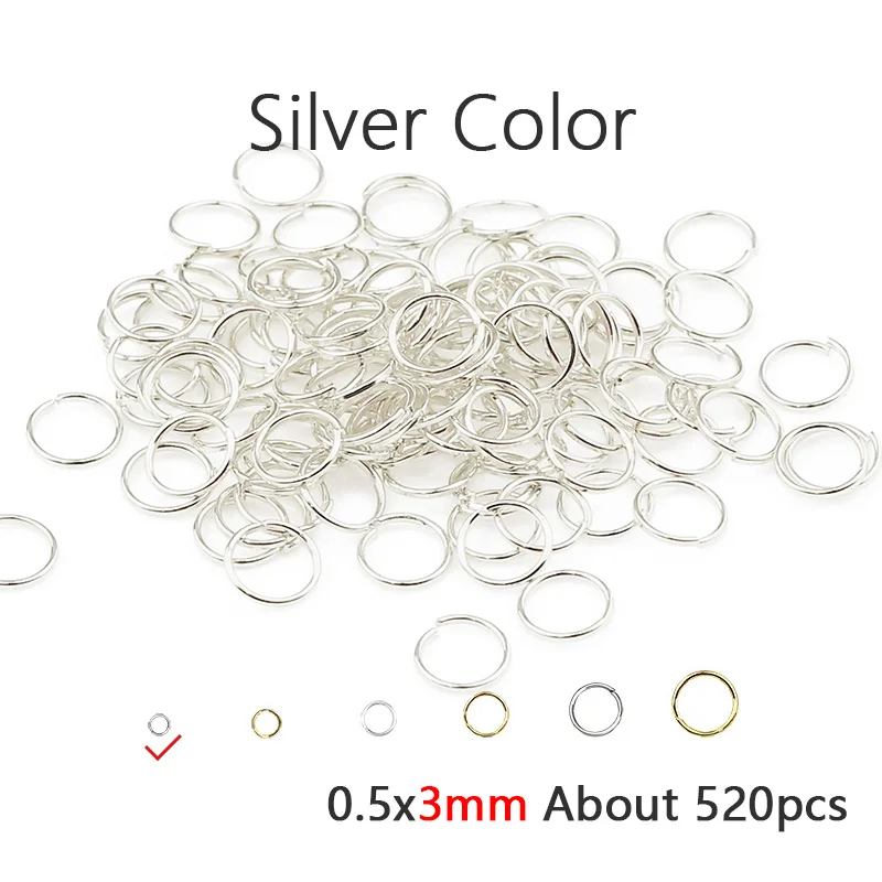 Gold-Plated Brass Jump Rings for Jewelry Making and Crafting