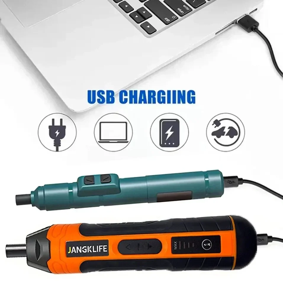 JANGKLIFE Cordless Electric Screwdriver Rechargeable 1300mah Lithium Battery Mini Drill 3.6V Power Tools Set 2
