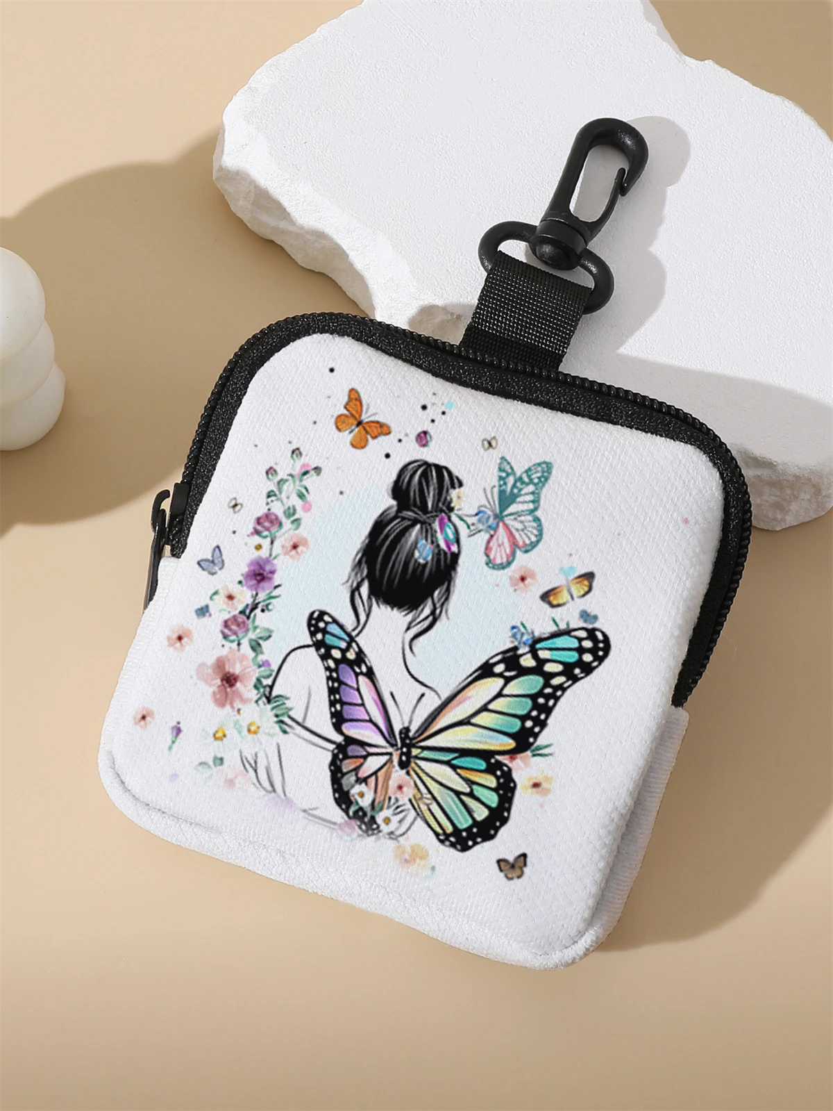 A butterfly patterned large capacity coin wallet, digital printed coin wallet, and storage bag are ideal choices for GIFs