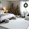 Beige Plush Faux Rabbit Shaggy Fur Rugs For Bedroom Bedside Shag Washable Fluffy Carpet Living Room Sofa Area Child's Home Decor 2