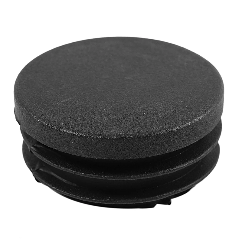 18Pcs Plastic Blanking End Cap Pipe Tube Insert Plug Cover 40Mm Black