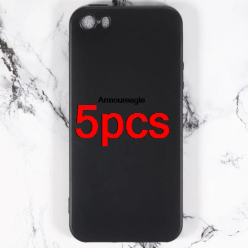 5 Pezzi Nero Per Iphone 5 Gel Pudding Silicone Phone Cover Posteriore Protettiva Per Iphone 5S Se 2016 Custodia Protettiva In Tpu Morbido