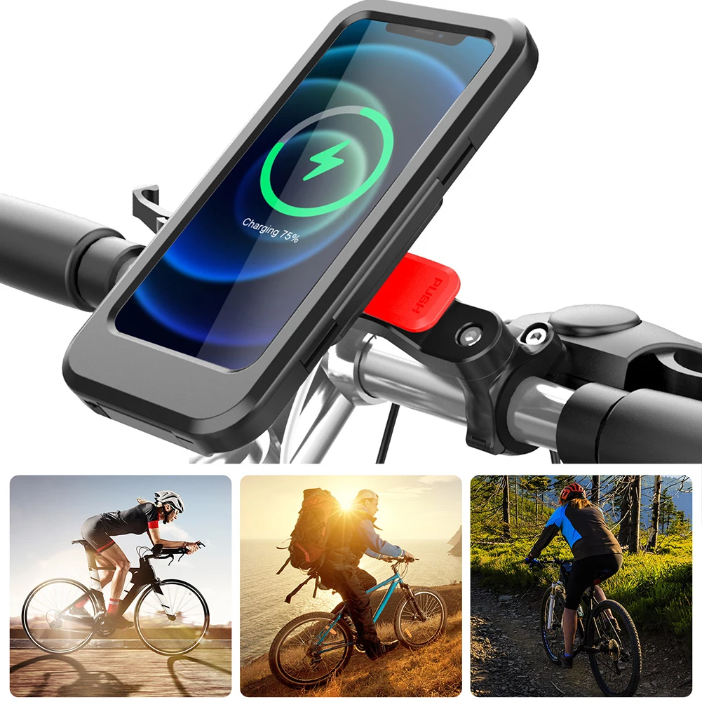 Bike Scooter Handlebar Phone Holder Rack Bracket Lightweight MTB Bike Mobile Phone Case Support Bag Cycling Accessories