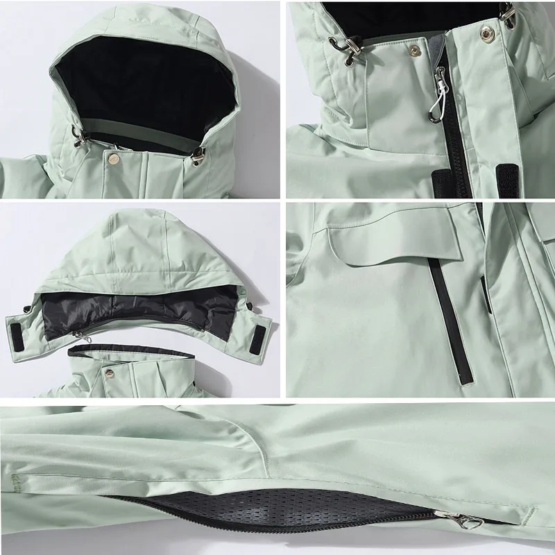 New Men Women Ski Jacket Winter Snowboard Suit Outdoor Sport Warm Waterproof Windproof Breathable Hooded Ski Coat winter jacket ski jacket