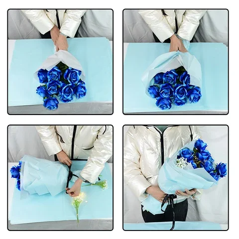 

Craft Paper Floral Wrapping Gift Packaging Paper 10pcs for Home Party Supplies Wedding Flower Bouquet Wrapper Decoration 70*50cm