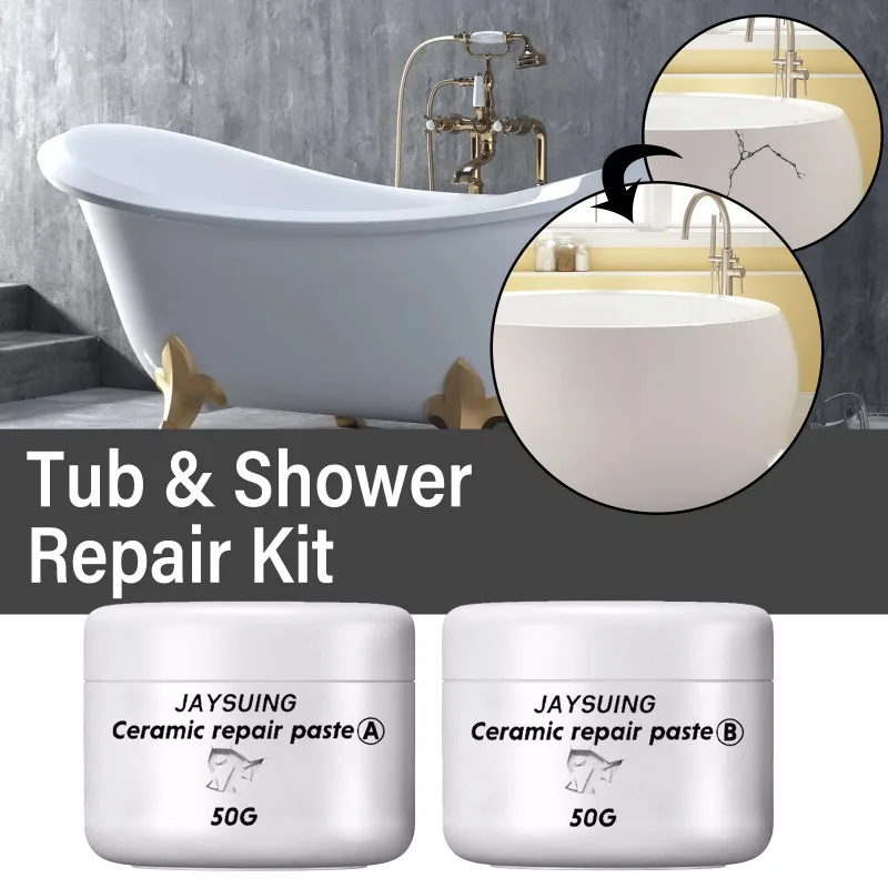 5000 Mobile Home Tub and Shower patch kit. Crack repair Plastic or Fib