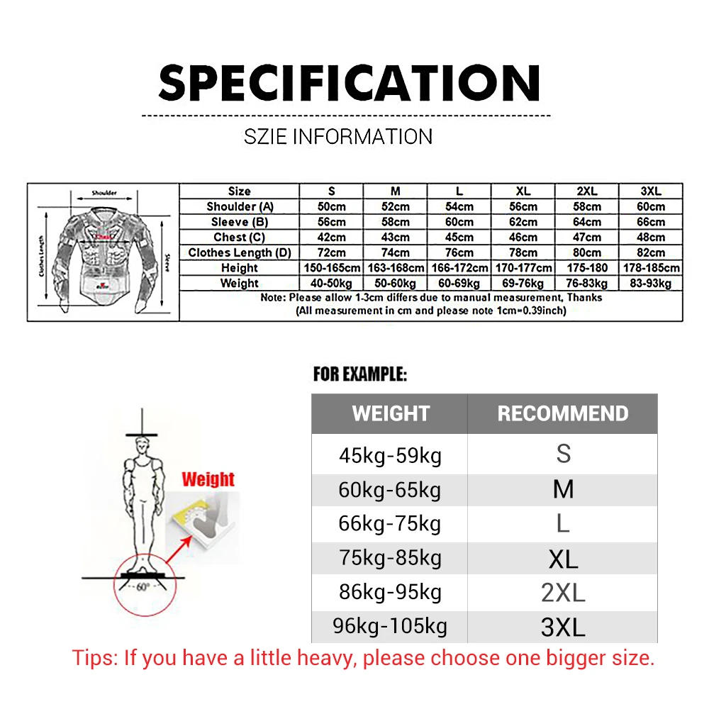 Motorcycle Body Armor CE Certification Motocross Chest Back Protector Riding Jacket Protective