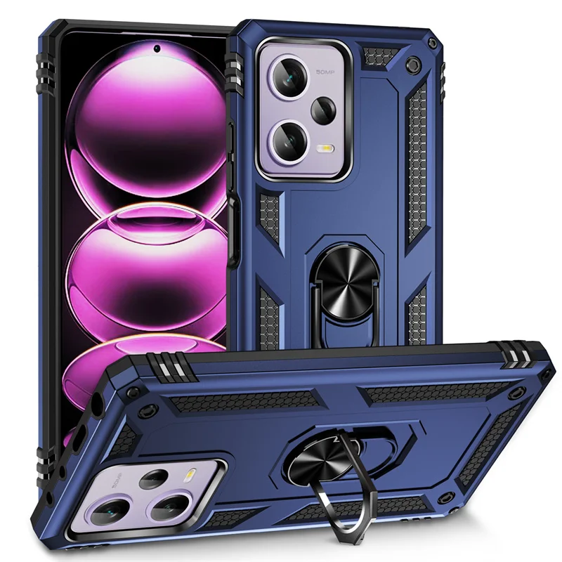 Mi Poco X5 Pro 5G Custodia Militare Heavy Duty Armor Anti-Drop Funda Per Xiaomi Mi Poco X4 M4 X3 Gt M3 F3 Pro 5G Ring Holder Cover