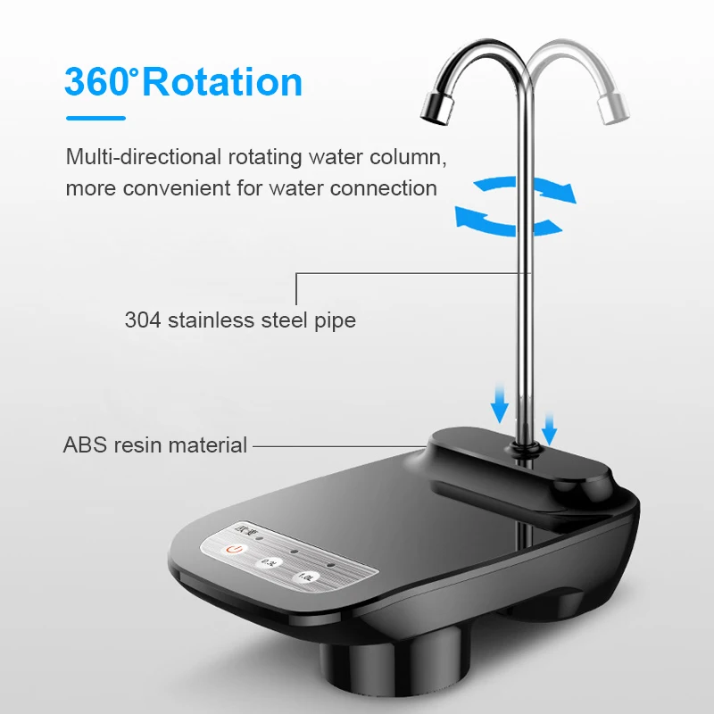 موزع مياه كهربائي أوتوماتيكي محمول، مزود بمضخة ميا...