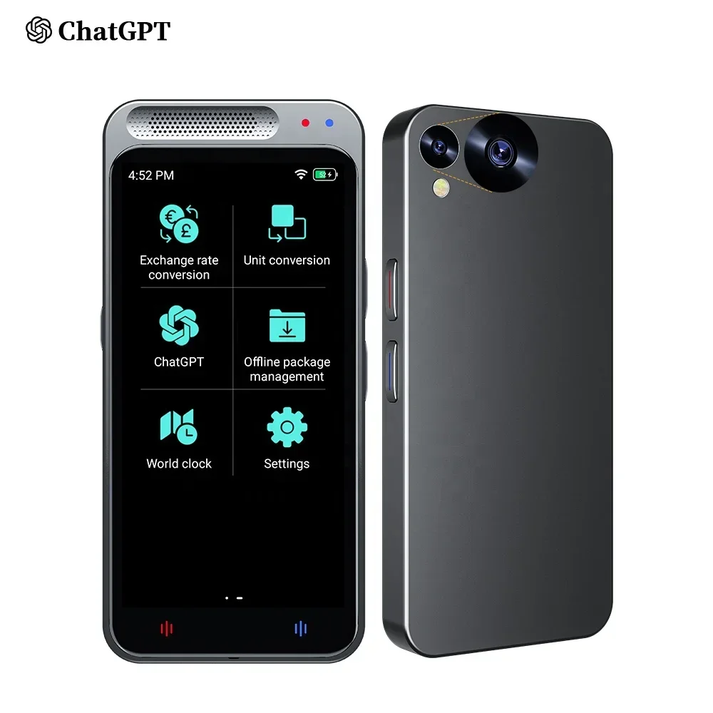 Chat-GPT VORMOR Z6 Voice Translator AI intelligent Speech Translation Machine Two-way Instant Simultaneous Interpretation