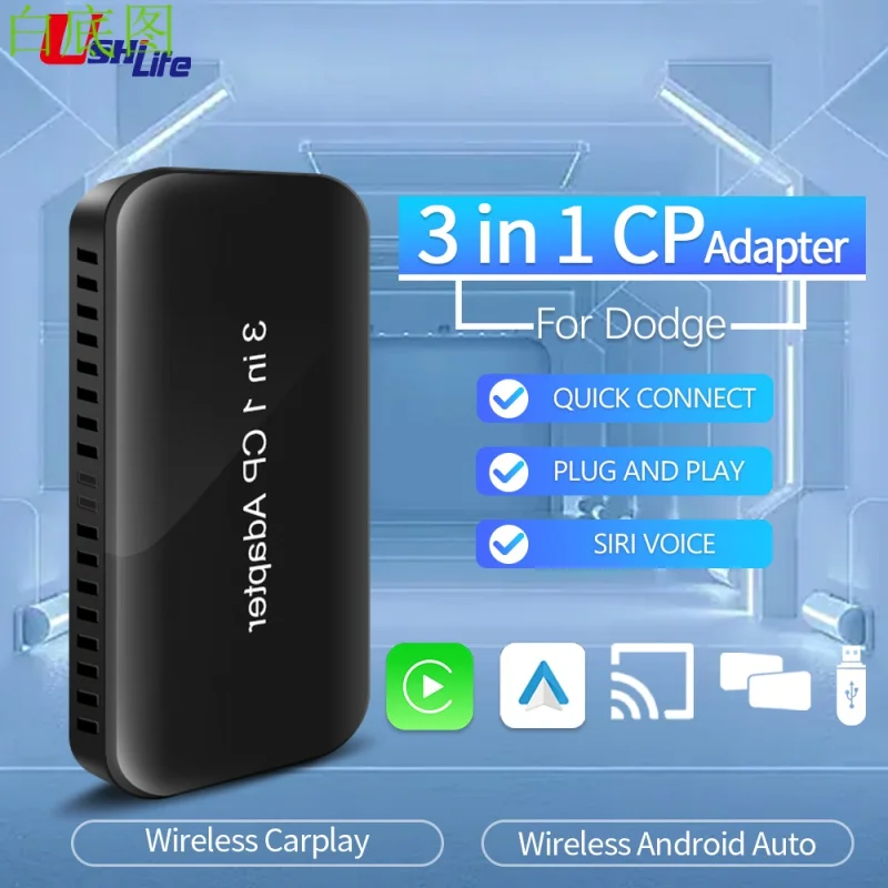 

Ushi Apple CarPlay Netflix Tv Ai Box Wireless Android Auto Car Play Android 11.0 System Spotify Car Smart Box For Dodge OEM Cars