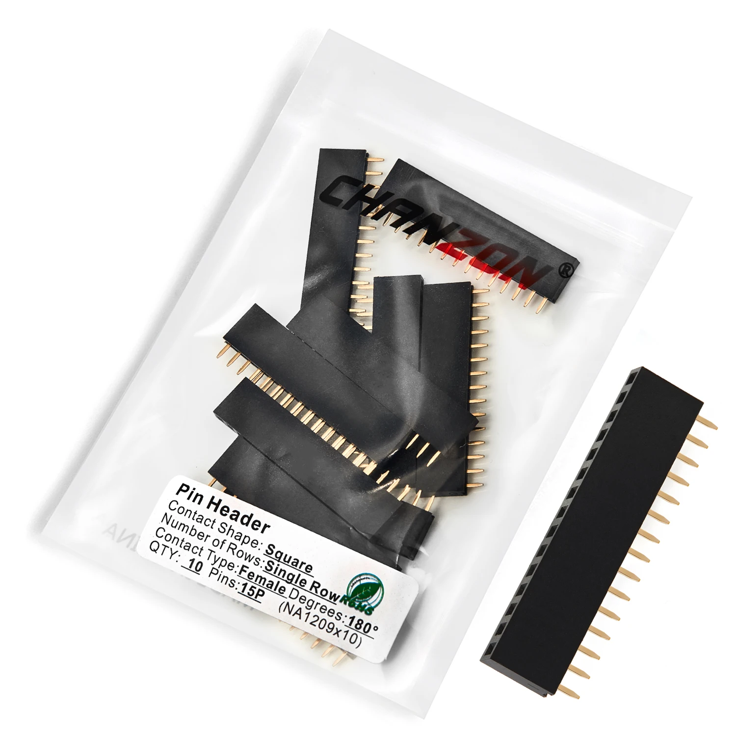 40 Pezzi 2.54mm Pin Headers 40 Pin Breakaway PCB Board Singola Fila Maschio e Femmina Pins Header Connector Kit per Arduino Prototype Shield (20pcs Intestazione Maschio, 20pcs Intestazione Femmina