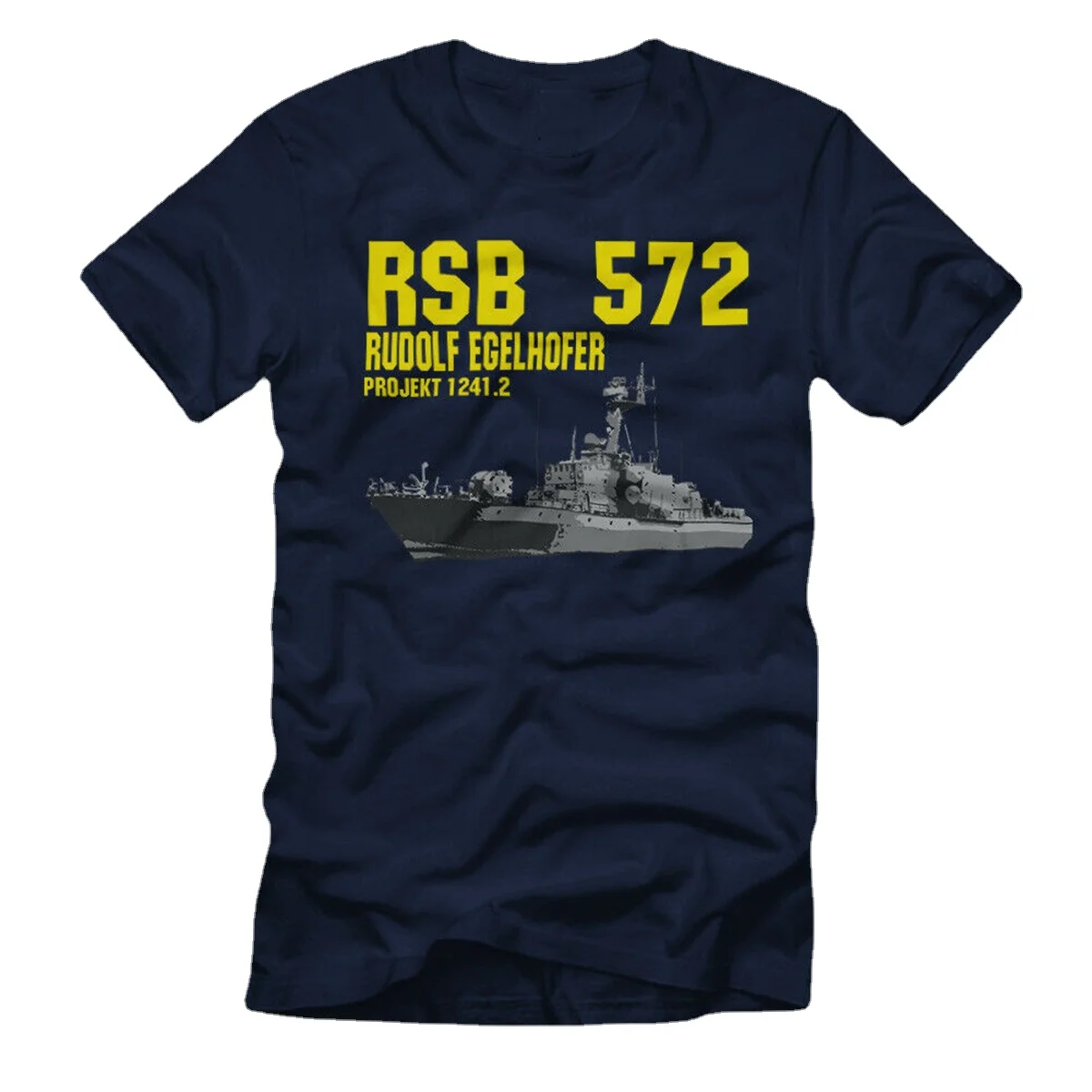 East German Naval Rudolf Egelhofer Project Molnija Tarantula Class T-Shirt. Maglietta Da Uomo A Maniche Corte Con Scollo A O In Cotone Estivo Novità